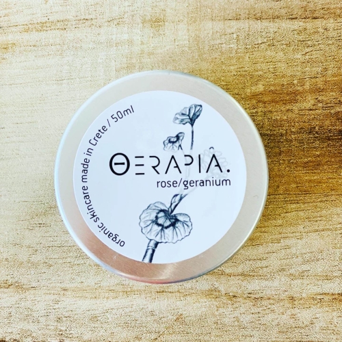 [Θ e r a p i a.]     24ωρη Κρέμα προσώπου Τριαντάφυλλο/Γεράνι 50ml