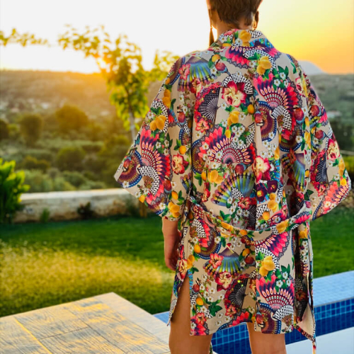 *When Life Gives You Lemons       Handmade Kimono
