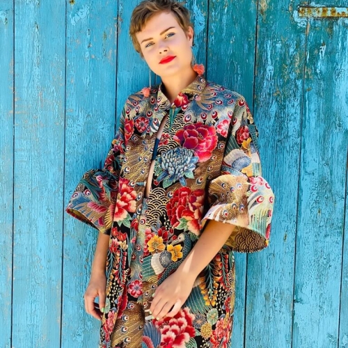  Light long jacket    *Peeckock (onesize)