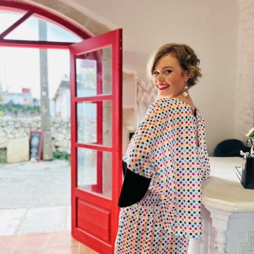 Top /trousers set *Happy dots  (onesize)