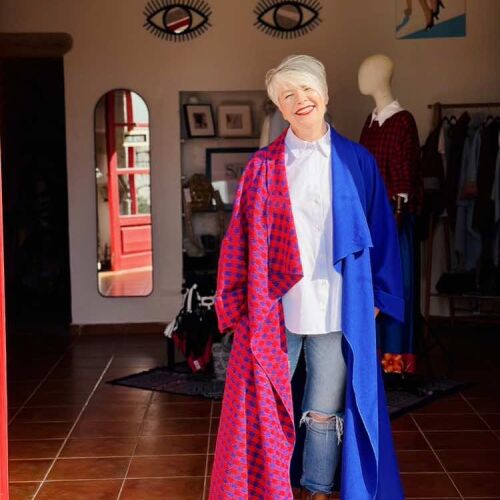 Light coat *Musa Blue /red checked