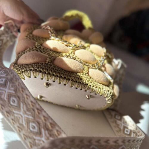 THE BAG /small in beige gold 